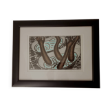 Œuvre graphique « De Bader » kunstenaar Thé van Bergen Nederland, 2010