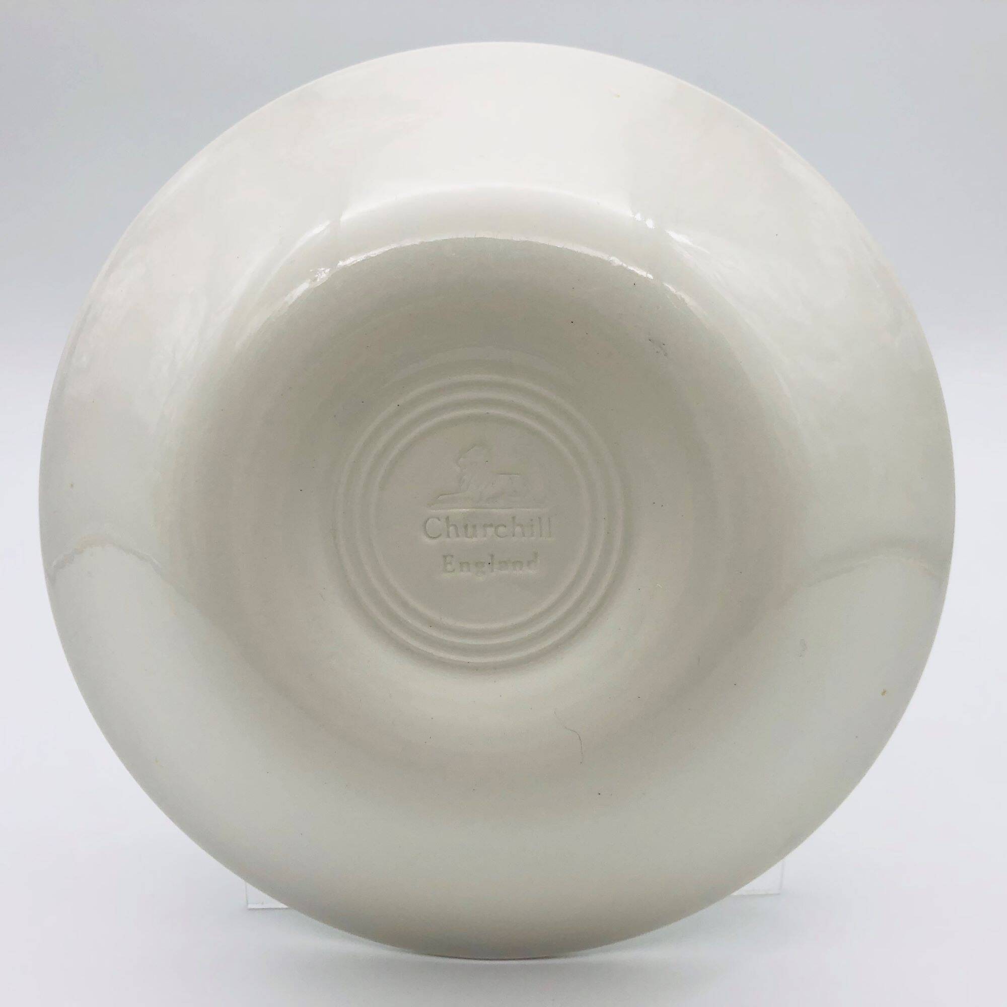 6 soup plates, “Churchill-England” bowl style