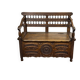 Chestnut bank chest from the 19th century.