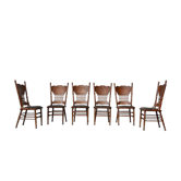 Vintage ash dining chairs, 1920