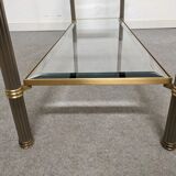 Glass and brass console from the 70s