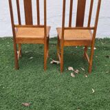 Pair of art and kraft chairs