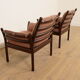 Ensemble de 2 fauteuils vintage | Illum Wikkelsø pour Silkeborg | Modèle Genius | Acajou