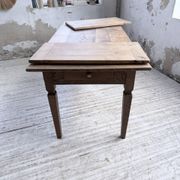 Solid oak farmhouse table with extensions (190-280cm) 1950