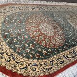 Tapis ovale Sino Hereke en soie
