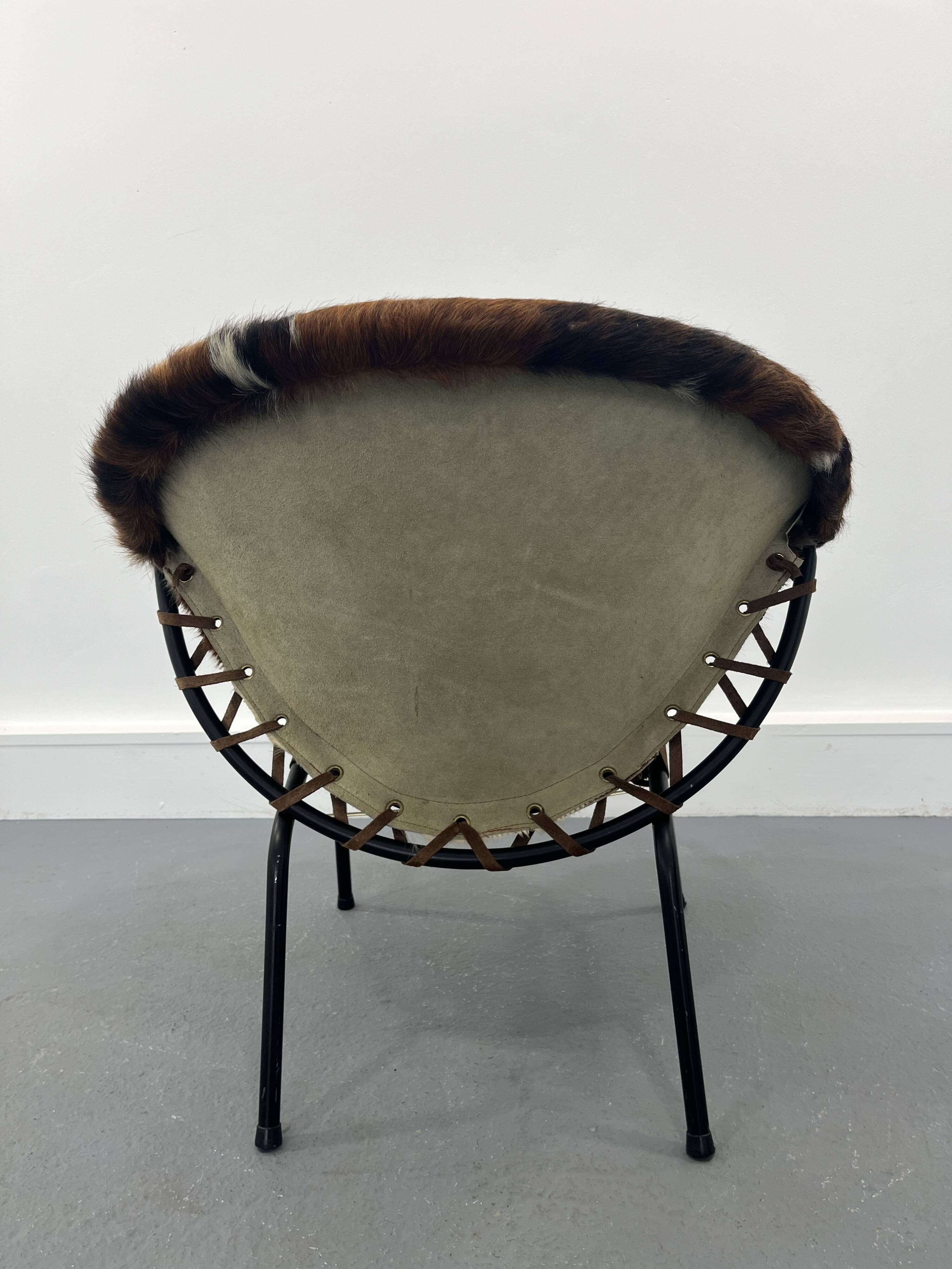 Mid-Century Swivel Balloon Armchair from Lusch & Co, 1960s