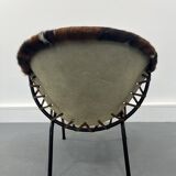 Mid-Century Swivel Balloon Armchair from Lusch & Co, 1960s