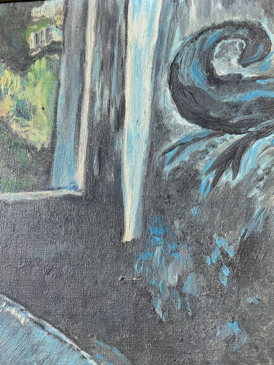 Still life painting in oil