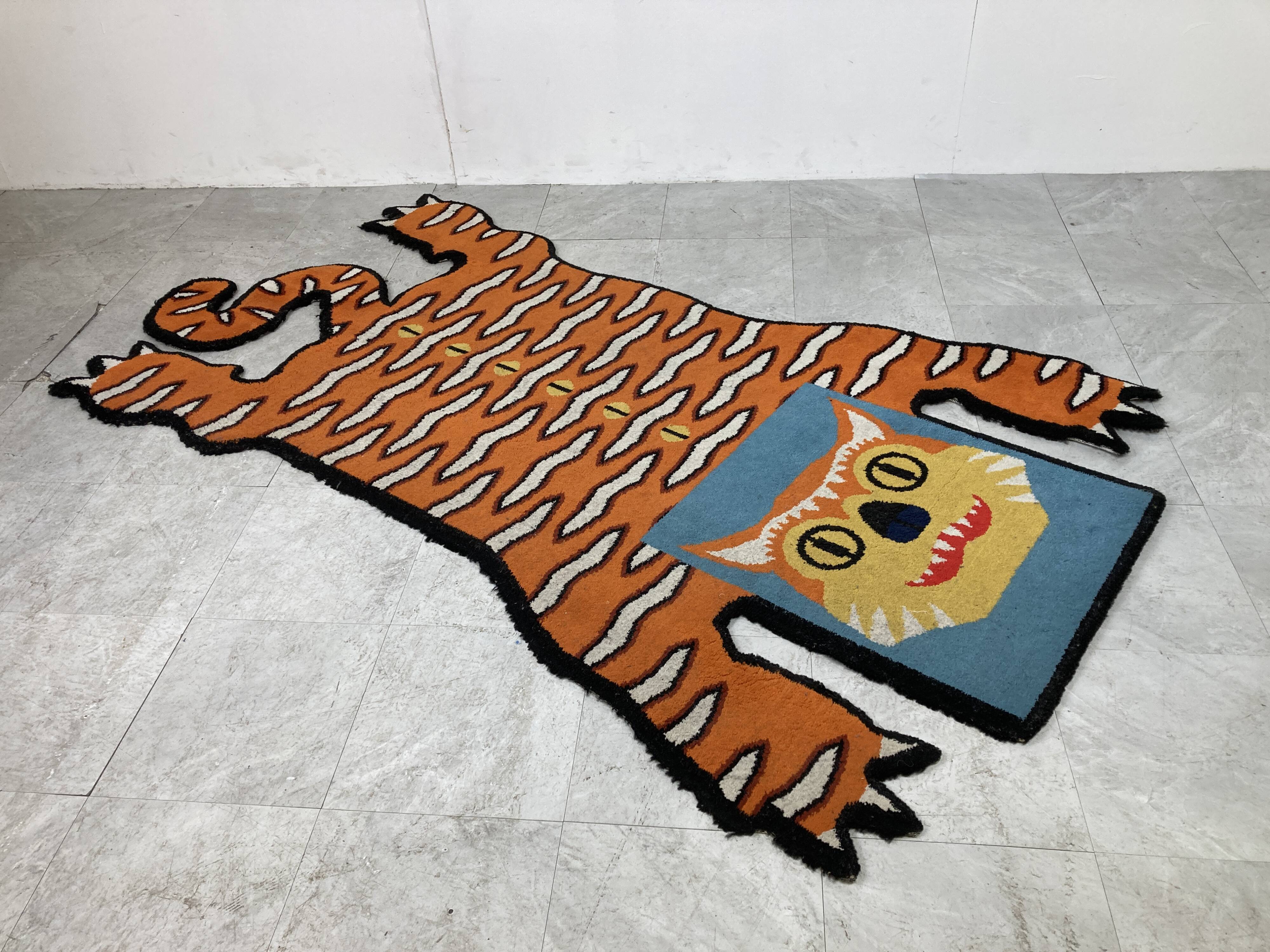 Tiger shaped rug by Walter van Beirendonck for Ikea, 1990s