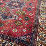 Nice large vintage carpet chirwan Azerbaijan handmade 234x310 cm