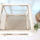White rattan coffee table