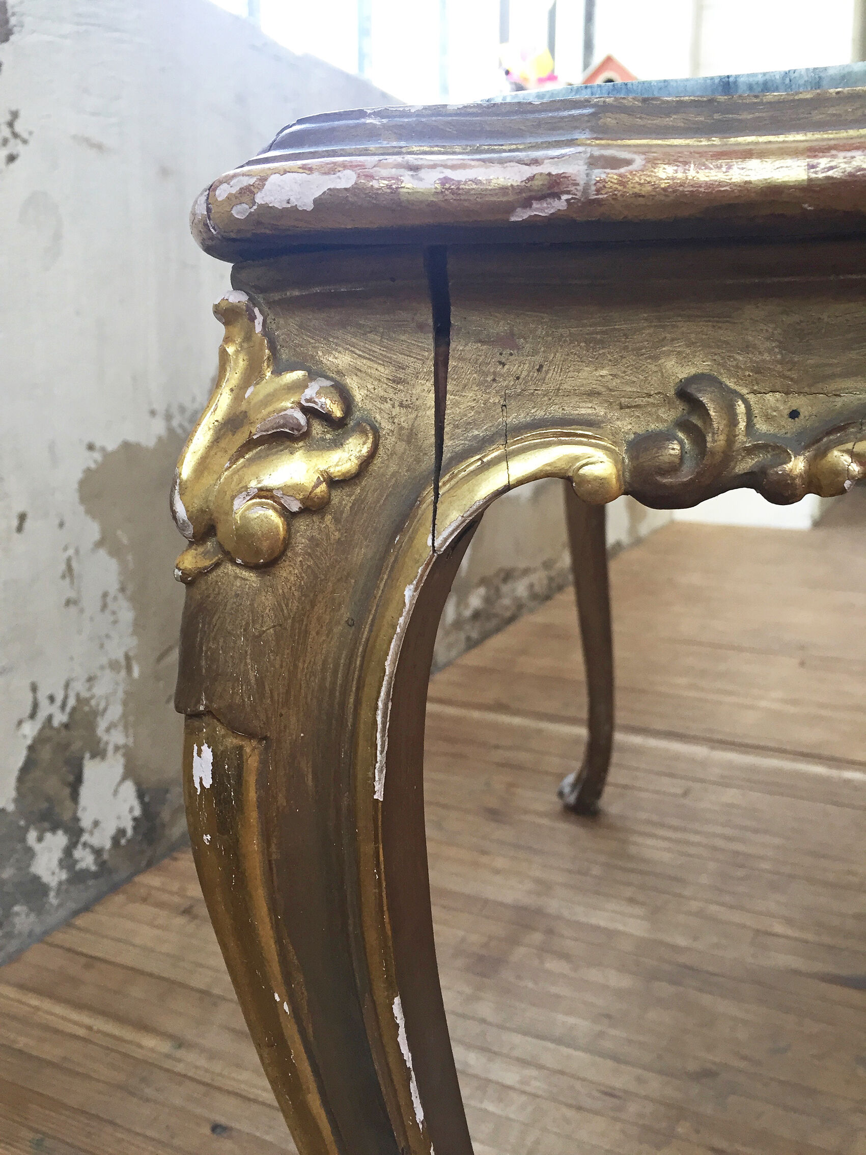 Louis XV marble coffee table