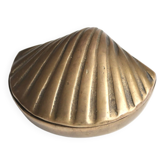 Shell Shaped Brass Jewelry Box