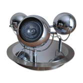 Plafonnier chromé style eyeball