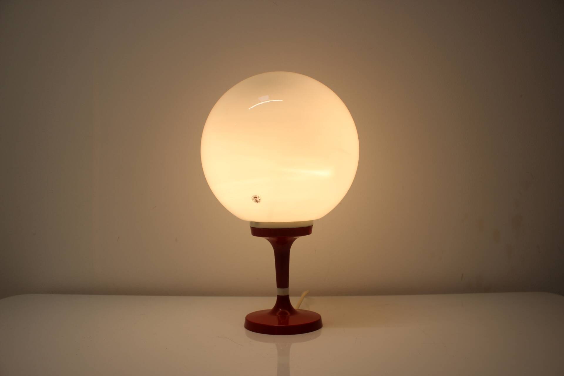 Vintage Table Lamp Osvetlovaci Sklo Valasske Mezirici, 1970s