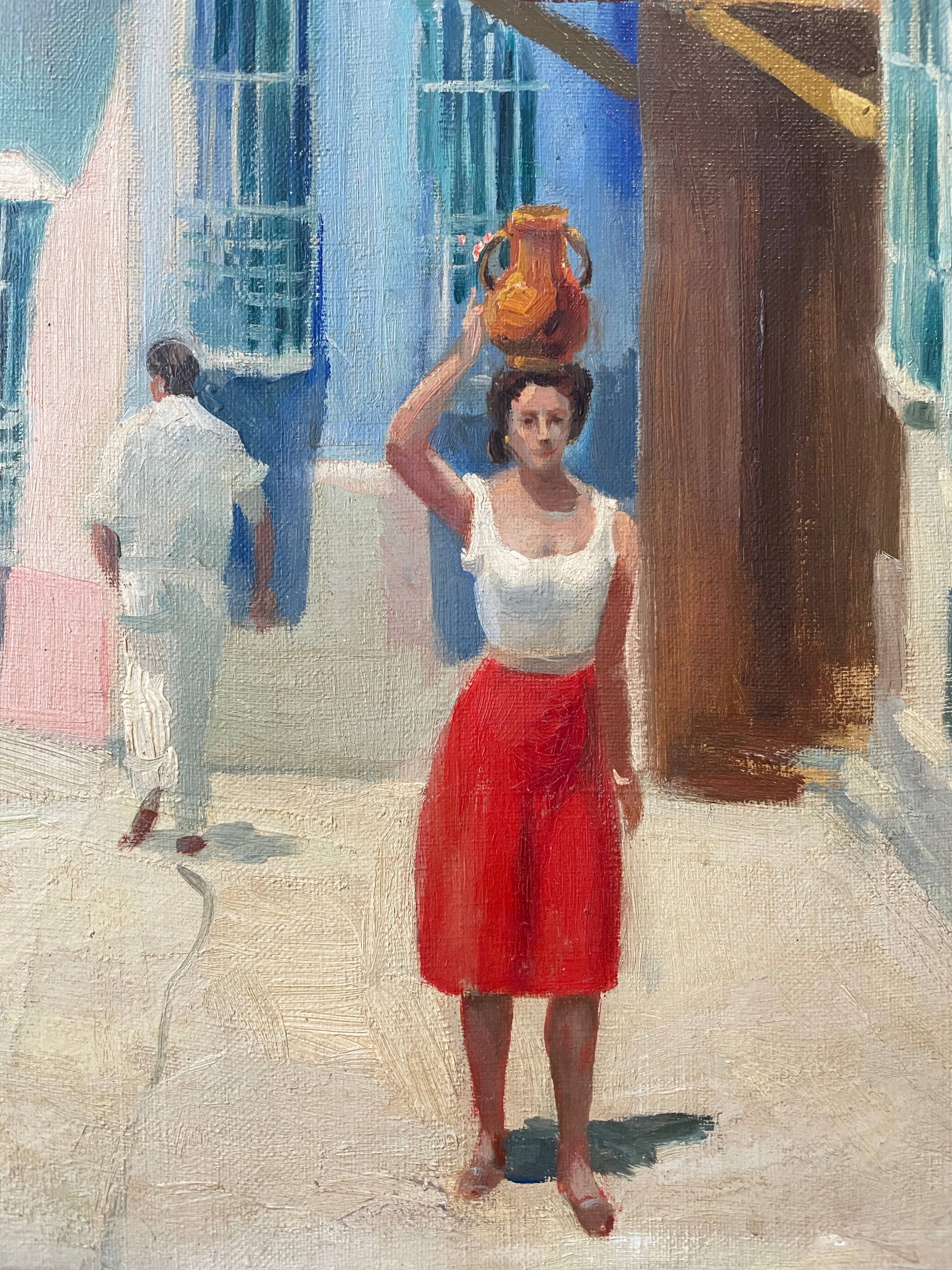 Canvas oil landscape alley 60x80cm