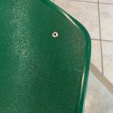 A shell chair by Pierre Guariche for Meurop, green, vintage 1960s