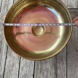 Antique Centerpiece Fruit Bowl in Gilded Brass with Fine Chiseled Glass Bowl