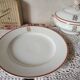 Circa 1900s Pillivuyt Gold 'BM' Monogrammed White Porcelain Soup Tureen