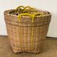 Set of 9 wicker trundle baskets