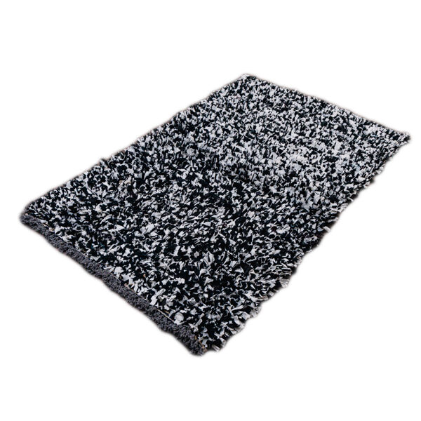 Tapis berbère boucherouite noir 115x175 cm