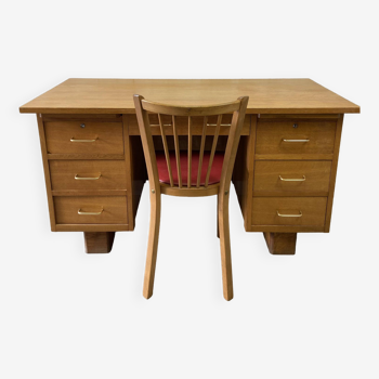 Vintage desk and Baumann chair