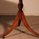Yew and Mahogany Pedestal Dining Table - England