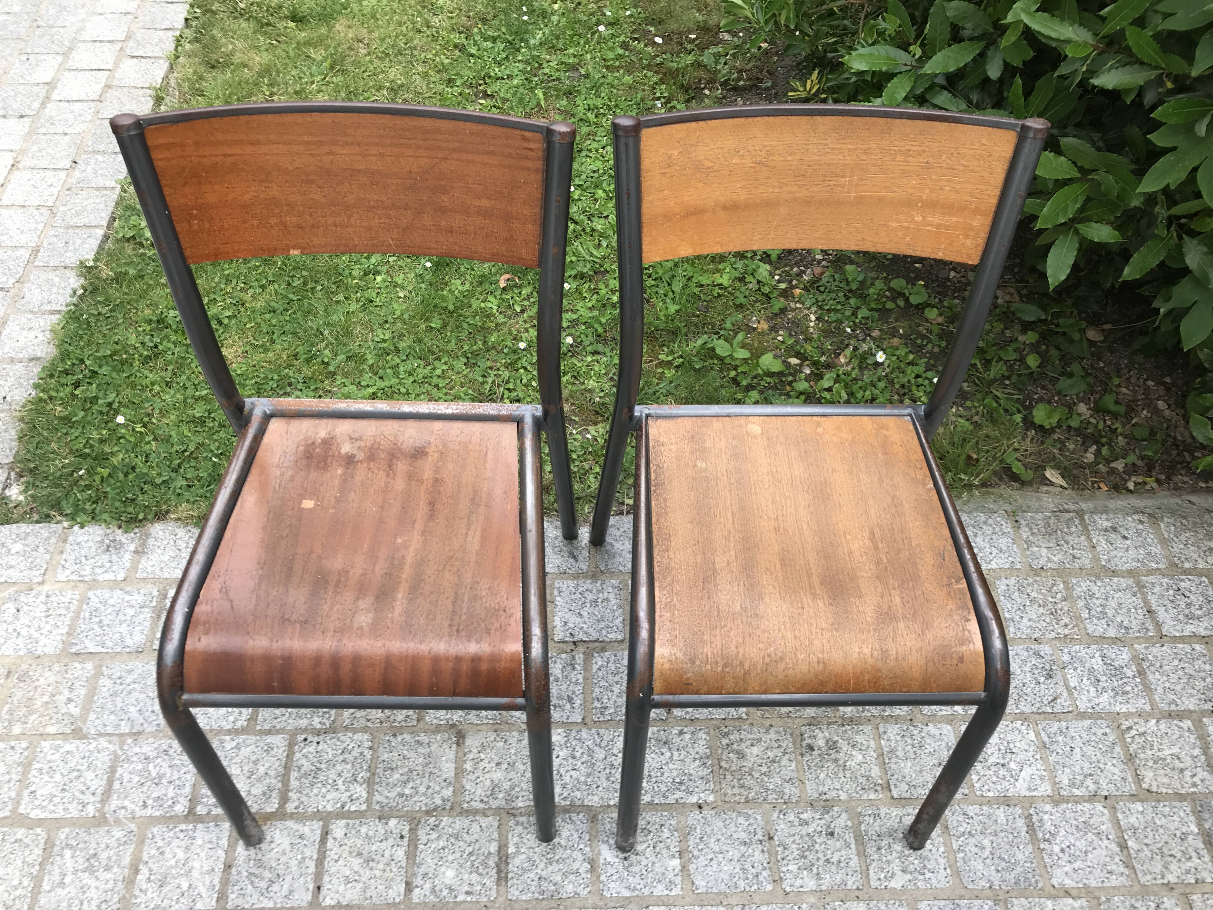 2 1960 Mullca 510 school chairs