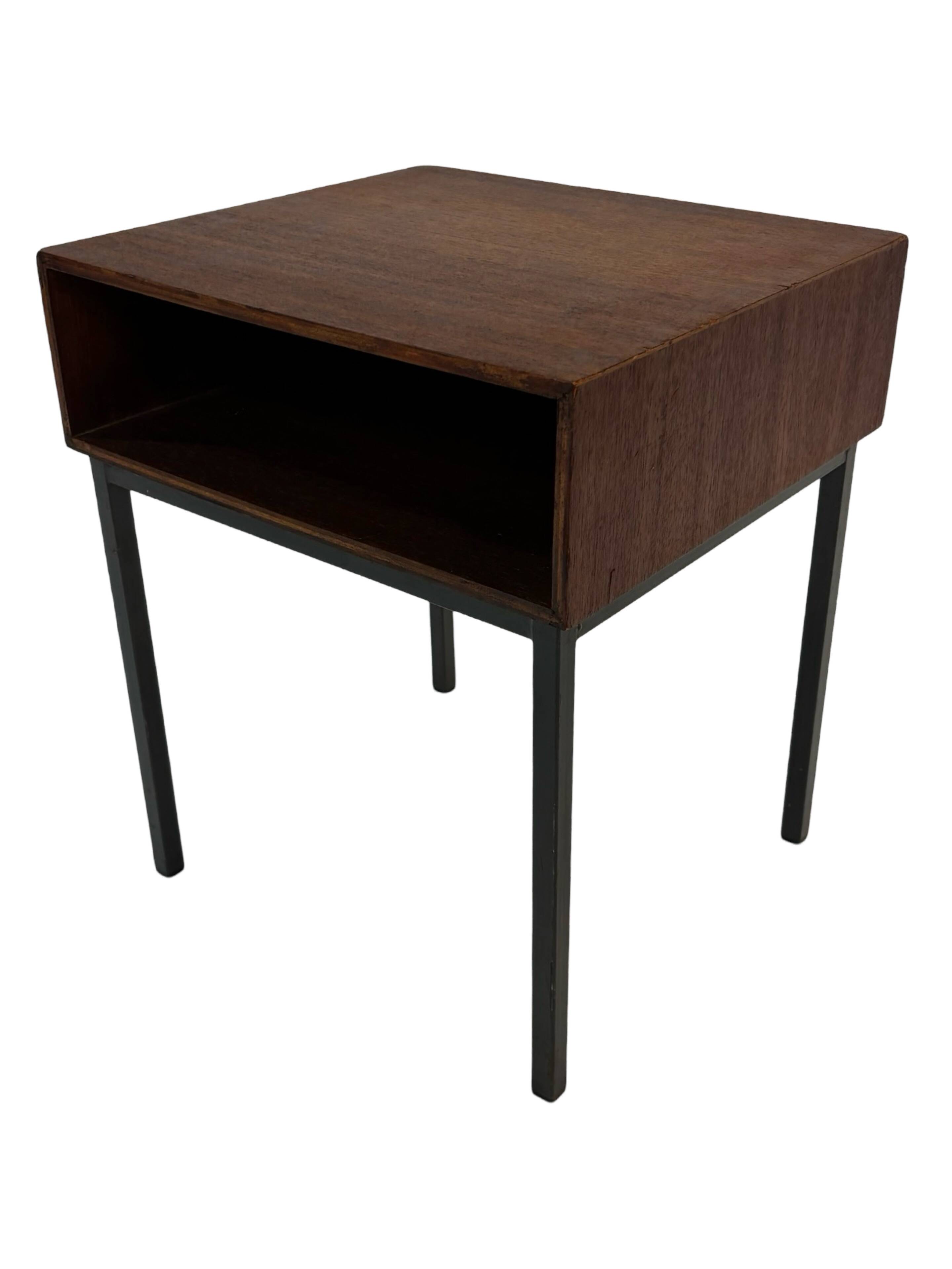 Vintage Pastoe bedside table side table 1960s teak veneer