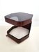 Table basse italienne vintage sur roulettes, années 1970