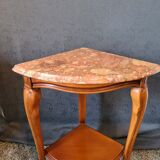 Notched cherry shelf