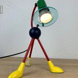 Tripod lamp primary colors Memphis style 80s