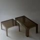 Smoked plastic coffee tables 1970