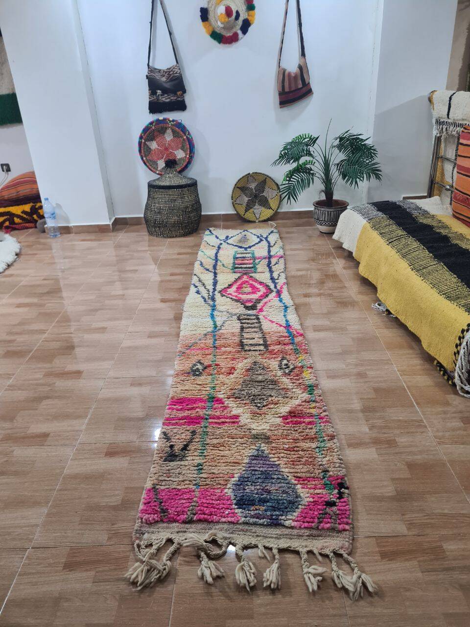 Handmade berber hallway rug