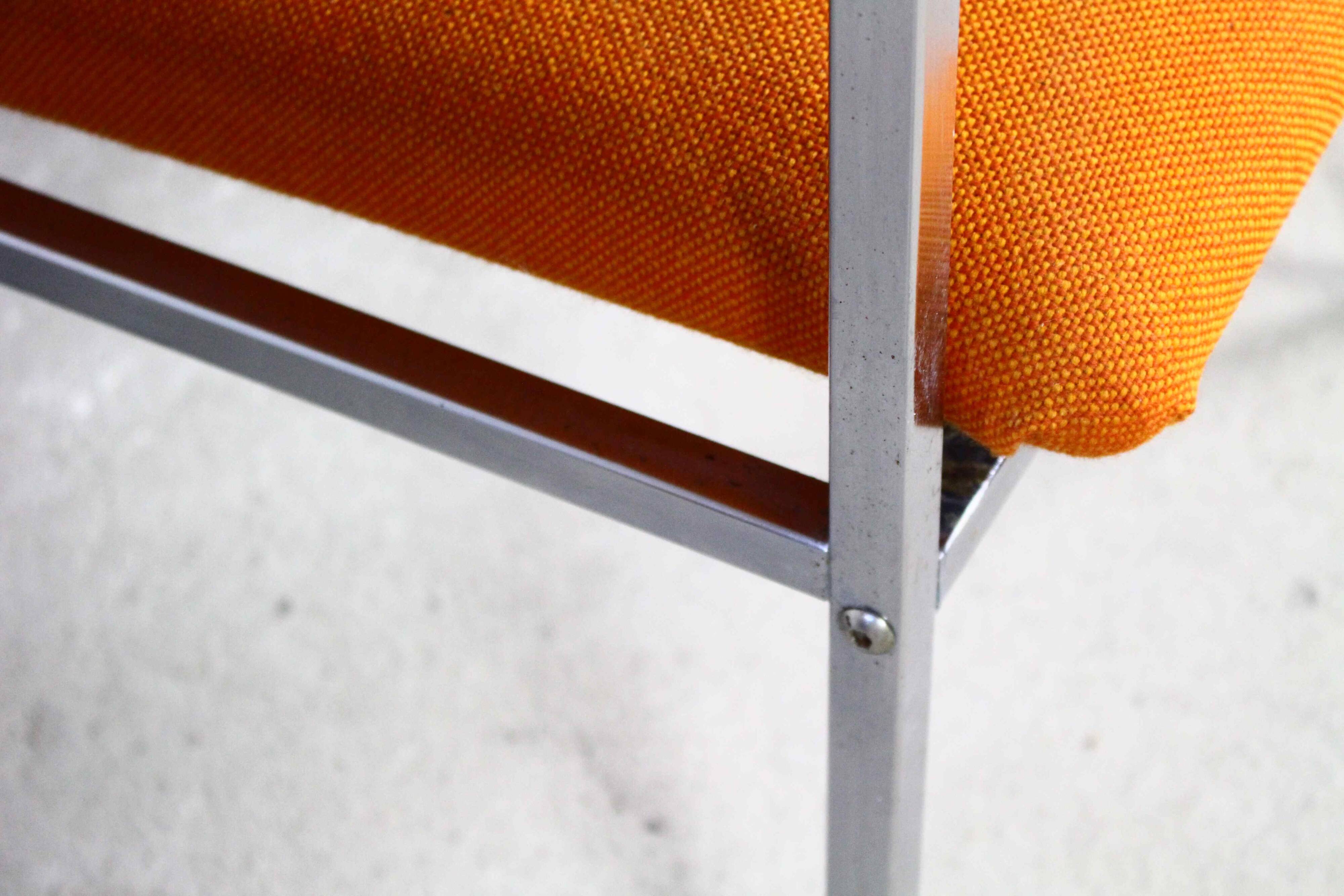Danish orange chair by Sigvard Bernadotte for France & Søn 1970s