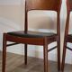 Series of 4 Scandinavian teak chairs 1960
