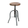 Vintage industrial factory swivel stool, 1950s