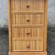 Maugrion weekly planner for Roche Bobois, wood and rattan, 1980s