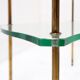 Brass side table with double glass top Maison Jansen Style - Circa 1940