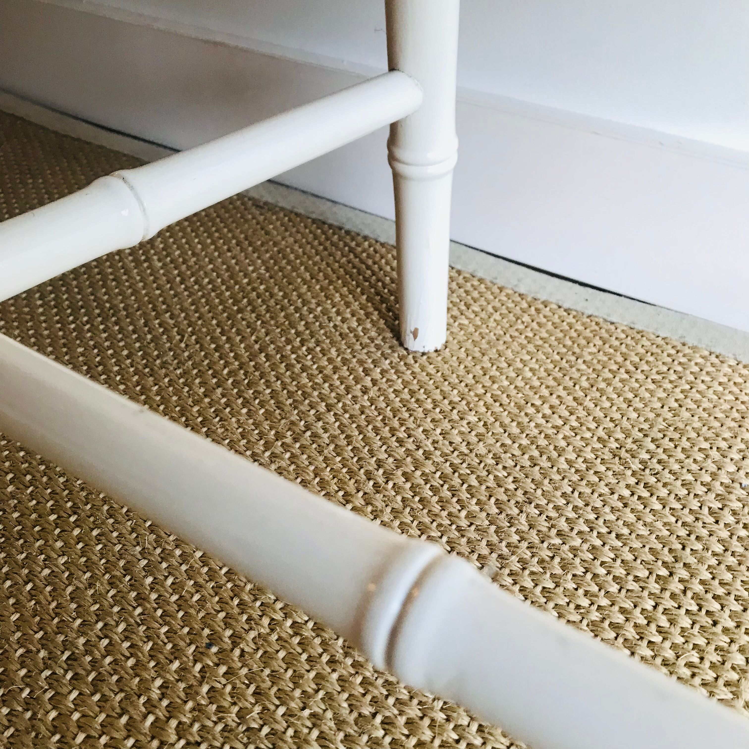 Armrest chair faux bamboo