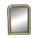Louis Philippe mirror, wood and stucco with faux wood decoration. 19th century. 56 x 74.