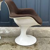 Pair of Orbit Herman Miller corca armchairs 1970