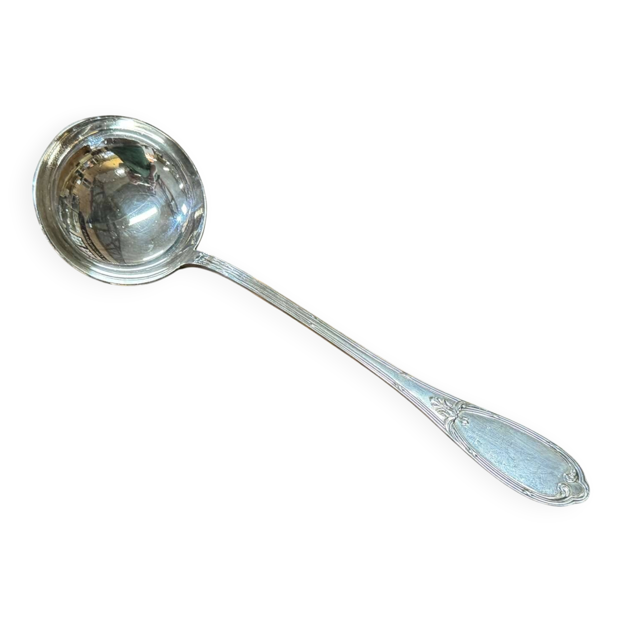 Silver-plated ladle