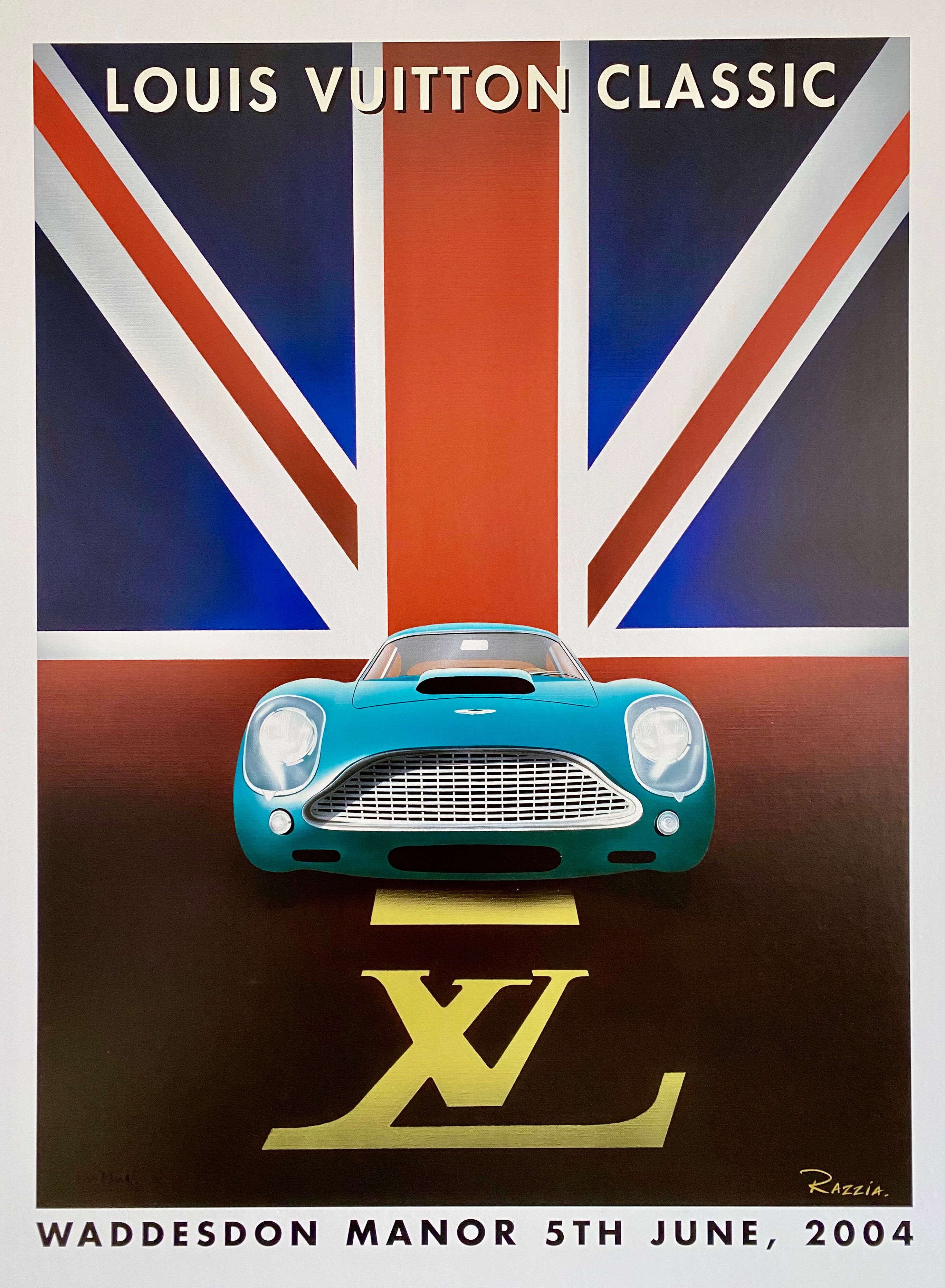 Poster Razzia - Louis Vuitton classic waddesdon manor 2004 - Signed by the artist - on linen