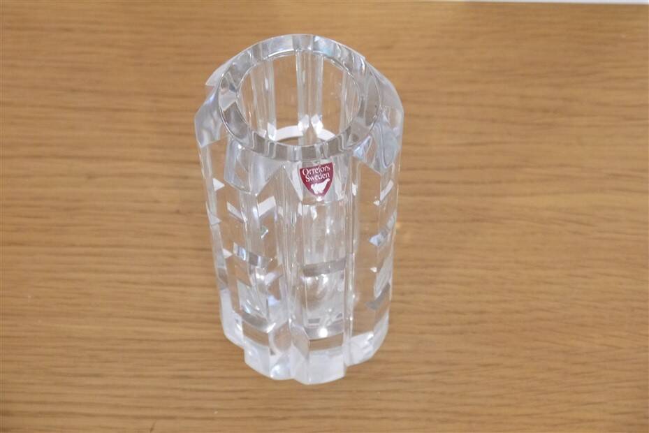 Swedish glass vase by Orrefors 1970