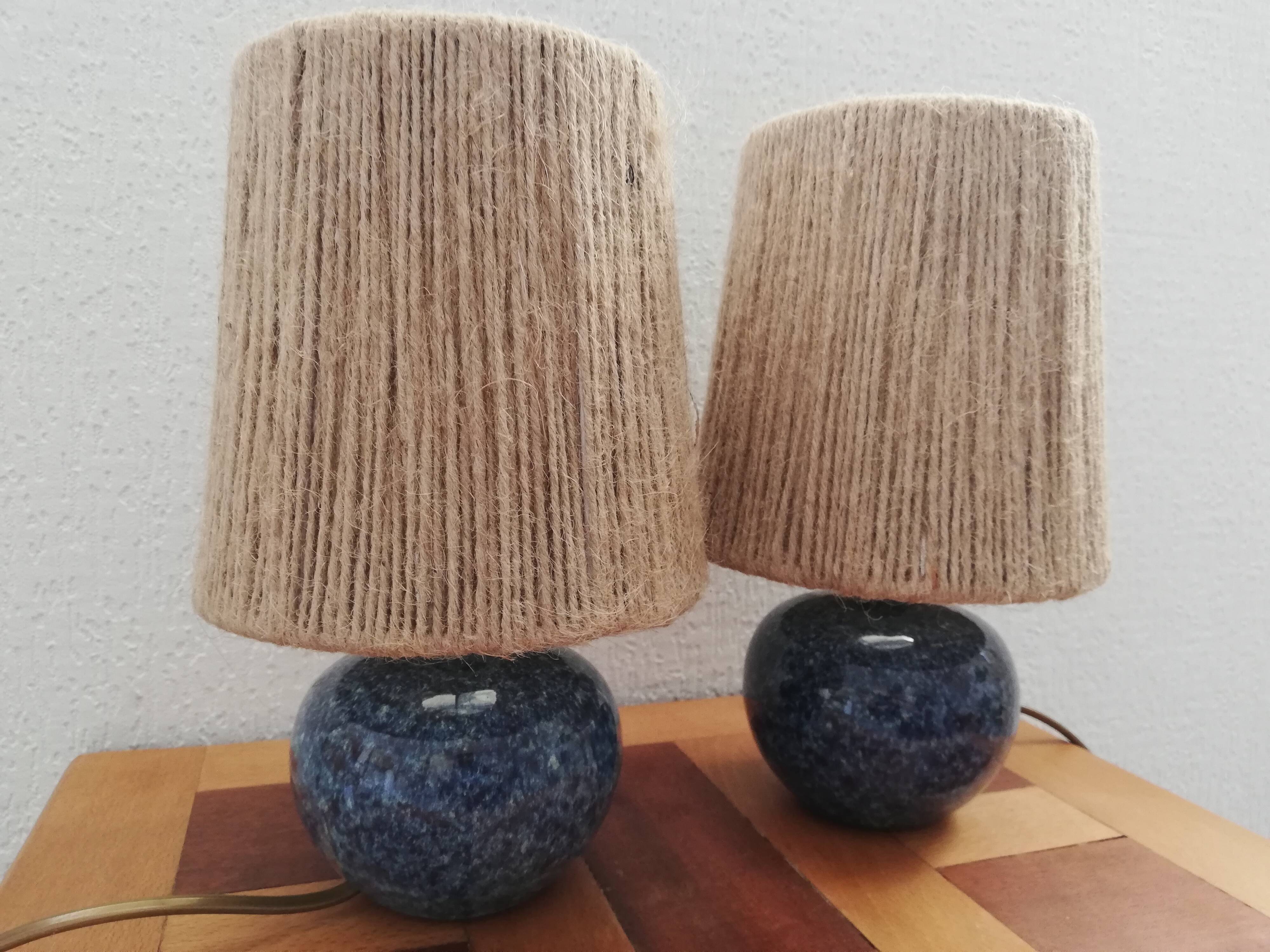 Pair of vintage ceramic lamp