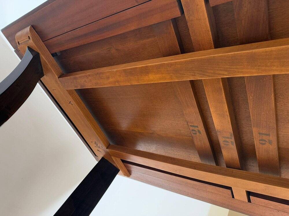 Art Deco Dining Table with Chairs, Paris, 1930, Set of 11