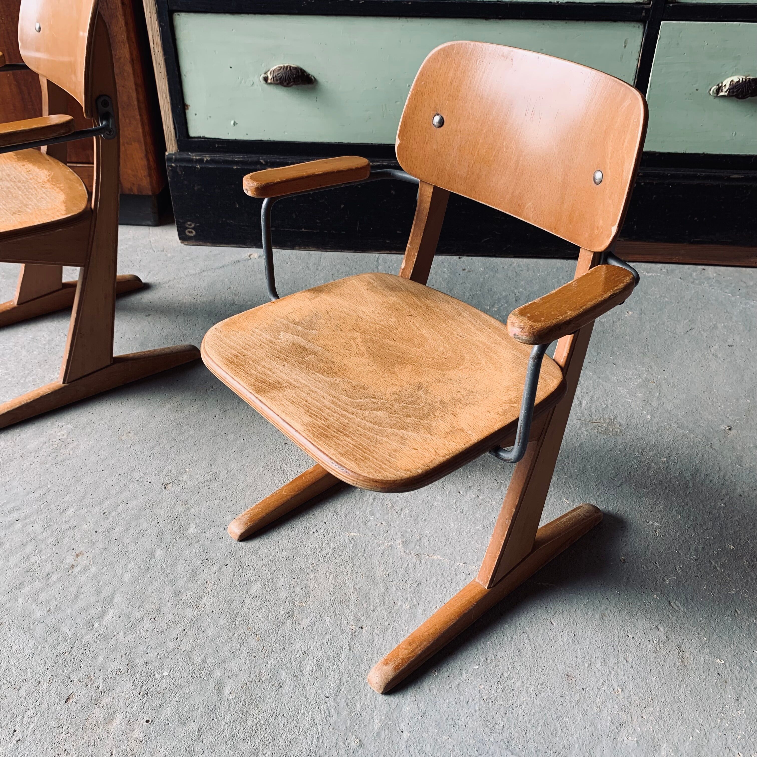 2 chaises enfant Casala - bois & métal