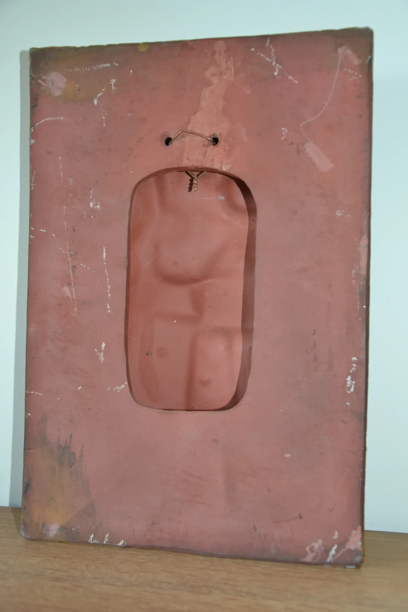 Enamel plaque Virgin with Child Perignem