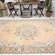 7x11 classic turkish vintage rug, vintage carpet rug 331x205cm